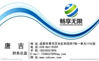 網絡科技公司 數字化時代的名片設計之道